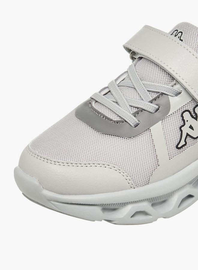 Kappa Boys Logo Print Hook and Loop Sports Shoes - Image 4