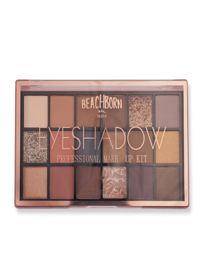BEACHBORN Professional Makeup Eyeshadow Palette (Multicolor)| Matte| Shimmer | Beginner Friendly & Long Lasting Eye Shadow Palette | All In One Makeup Palette 18 Color Pallete BBI-02-08 Shade no.1 - Image 2