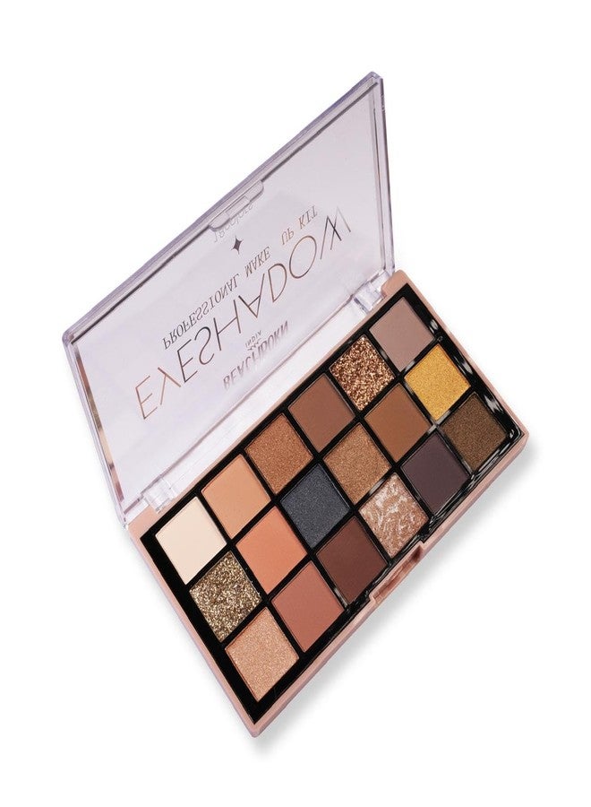BEACHBORN Professional Makeup Eyeshadow Palette (Multicolor)| Matte| Shimmer | Beginner Friendly & Long Lasting Eye Shadow Palette | All In One Makeup Palette 18 Color Pallete BBI-02-08 Shade no.1 - Image 1