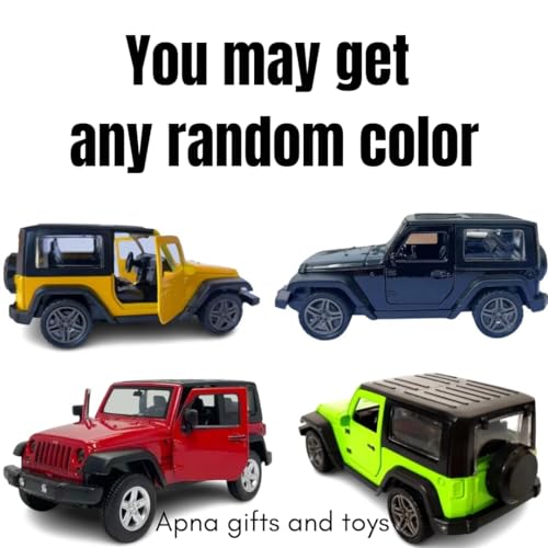 COLLEN ARRAY Thaar Car Toy Diecast Metal Toy for Kids|Pull Back Action| Miniature Scaled Models Toy Car (Colour May Be Different) Pack of 1 Realistic Look. Mini Thar 1:32 Openable Doors., Multicolor - Image 2