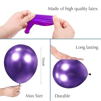 BRIJBAZAAR Rubber Mermaid Balloons For Birthday Decoration-Cute 56Pcs Balloon Decoration For Birthday Birthday Decoration Items For Girl Mermaid Theme Birthday Balloon Decoration Kit,Multi - Image 4