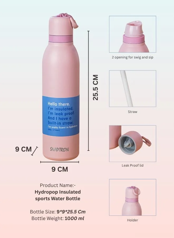 Casa Quesera  SNAPTRON® QUICKSIP TWIST Insulated Stainless Steel Bottle  | Best Price UAE