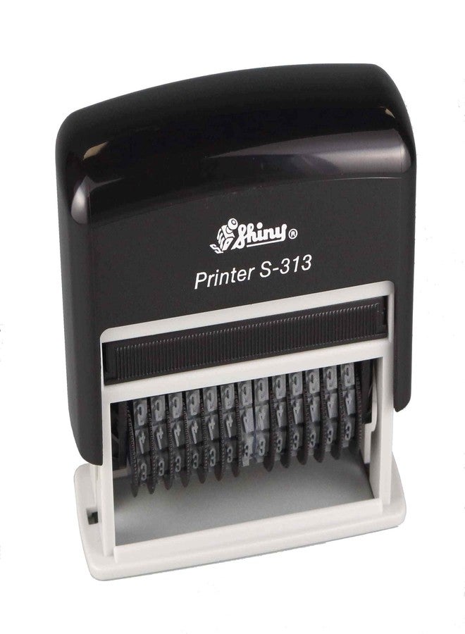 Shiny S-313 Self Inking Stamp 13 Digit Numbering Stamp - Image 1