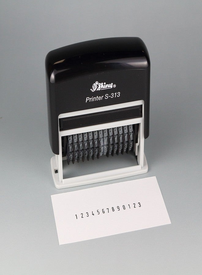 Shiny S-313 Self Inking Stamp 13 Digit Numbering Stamp - Image 2