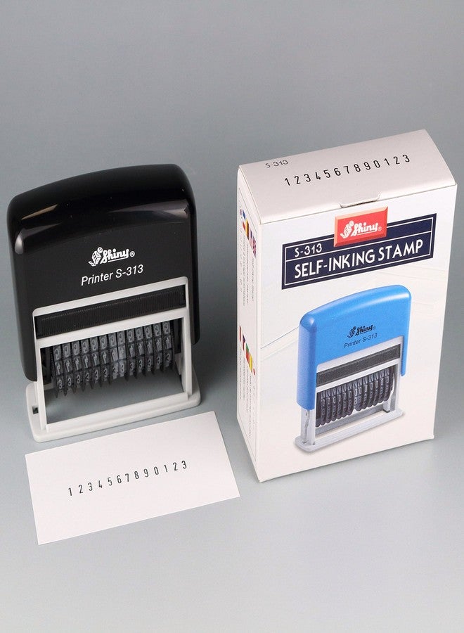 Shiny S-313 Self Inking Stamp 13 Digit Numbering Stamp - Image 3