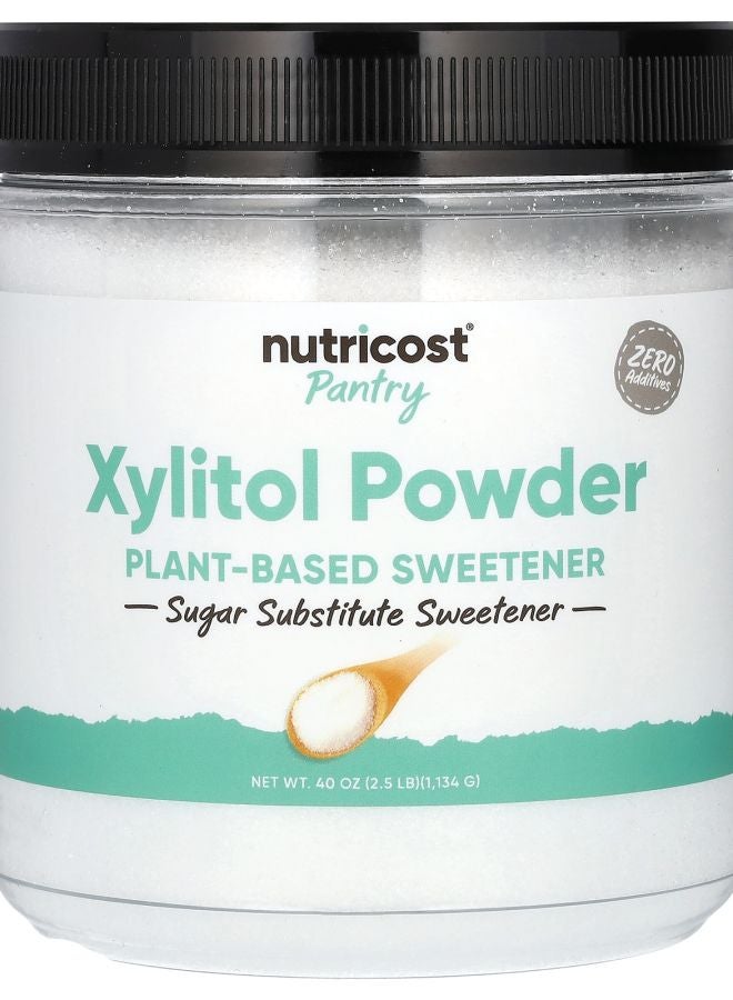 Nutricost Pantry Xylitol Powder Plant-Based Sweetener 2.5 lb (1134 g)