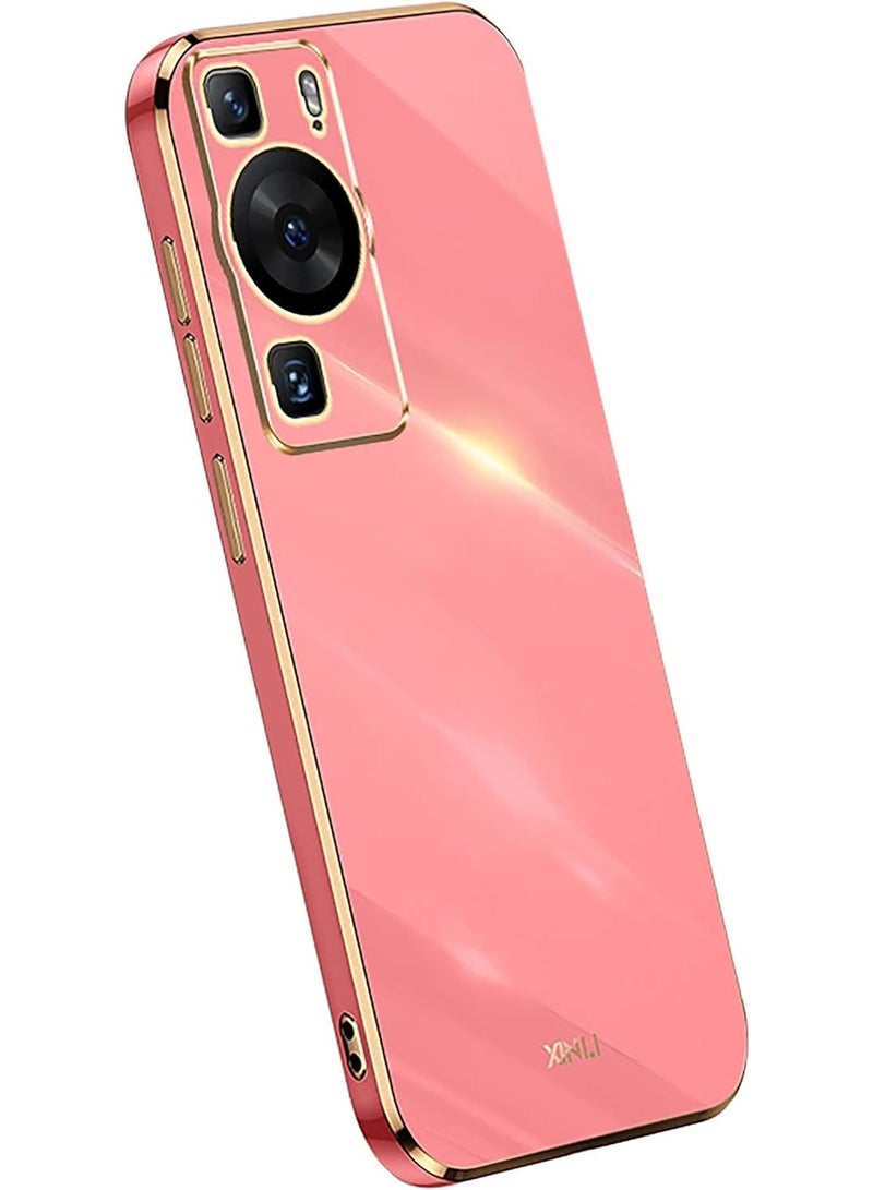 Arabest Case Compatible with Huawei P60 Pro / P60, Soft TPU Material Cover, Bright Surface Phone Case, No Yellowing, No Fading - red