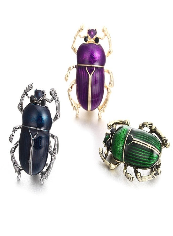 MINGHUA Retro Beetle Collar Brooches Insect Lapel Pin for Men Women Clothing Decorations - Image 5