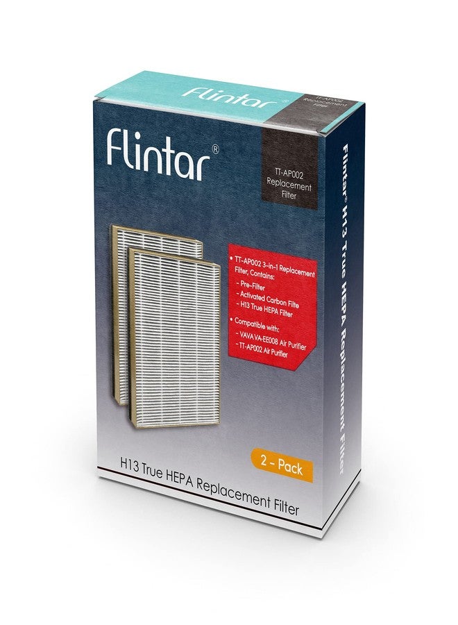 Flintar TT-AP002 Replacement Filter, Compatible with Tao Tronics TT-AP002 Air Purifier and VAVA VA-EE008 Air Purifier, 3-in-1 H13 Grade Air Filter, 2-Pack - Image 5