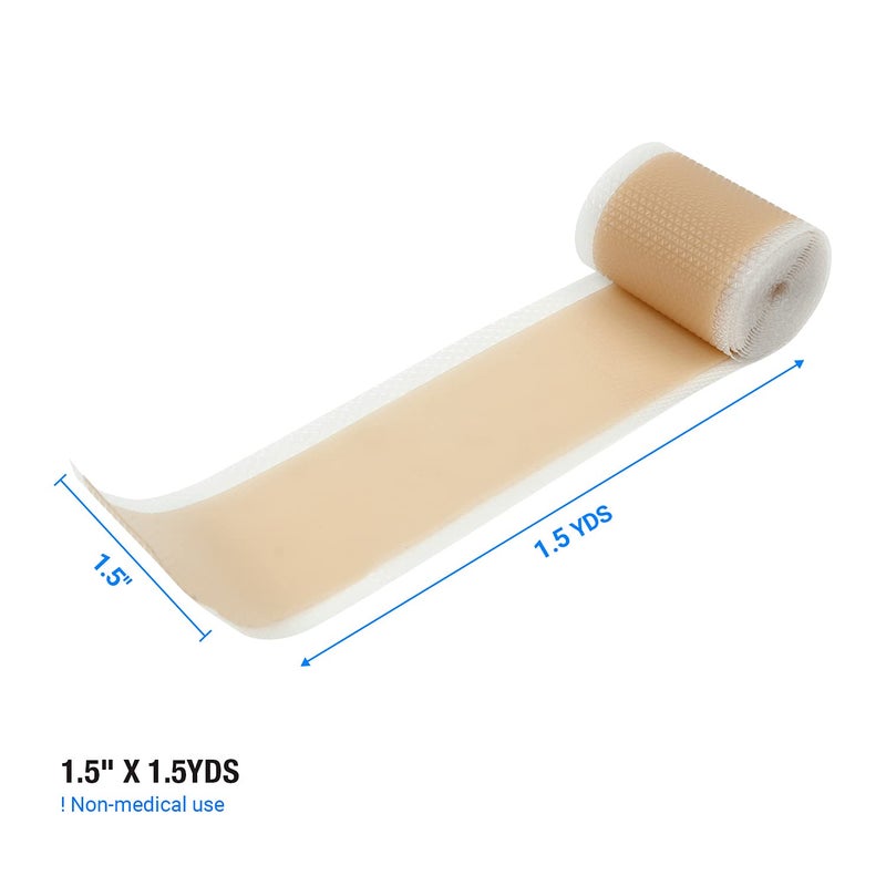 STUDIO LIMITED Fake Scalp Lace Wig with Knots Eraser, Silicone Melting Tape, Bye Bye Lace Grid HD Natural Hide Cover Skinlike Durable Breathable Reusable Ultra-Thin Non-Slip Tape (Natural) - Image 5