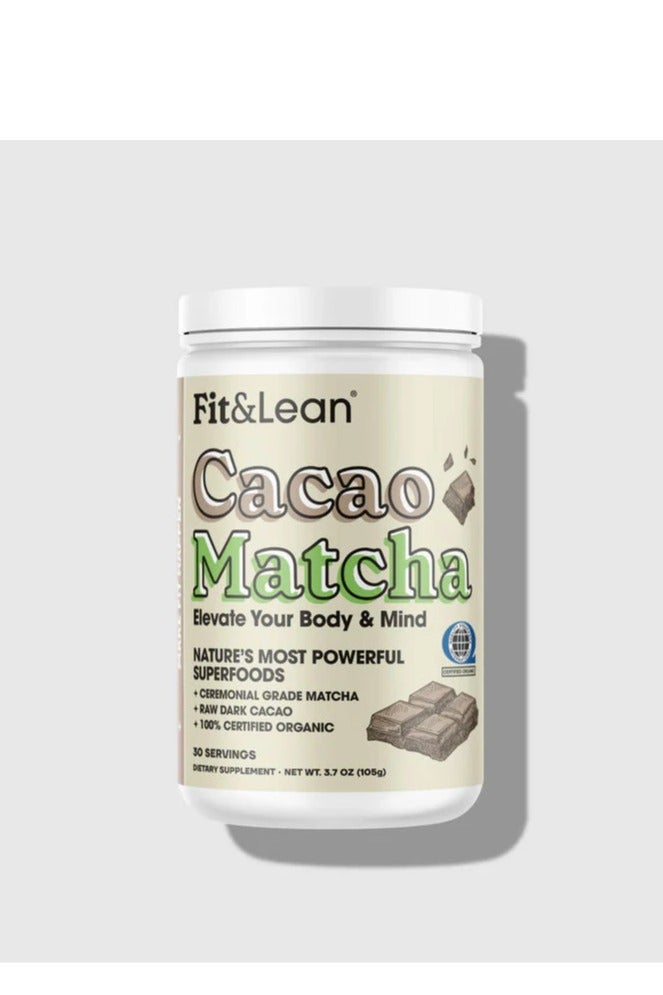 فيت آند لين مشروب Fit&Lean Cacao Matcha 30 حصة لتعزيز صحة عقلك وجسدك - Image 1