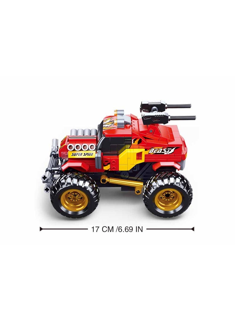 Sluban Power Bricks Series, Off-Road Vehicle Building Set 265 Pieces, with Remote Conrtol- Red - Image 5