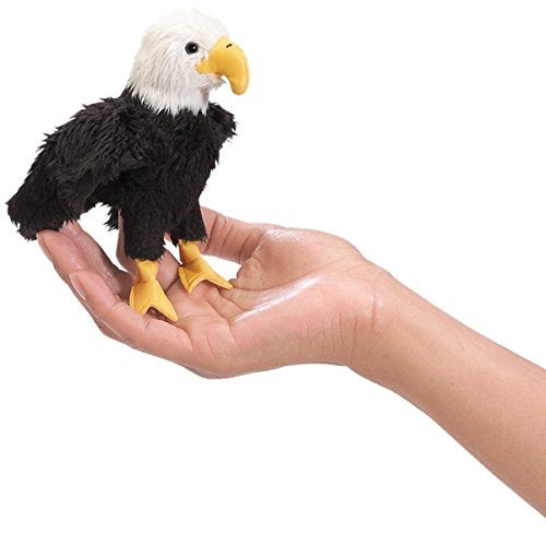 Folkmanis Mini Eagle Finger Puppet - Image 1