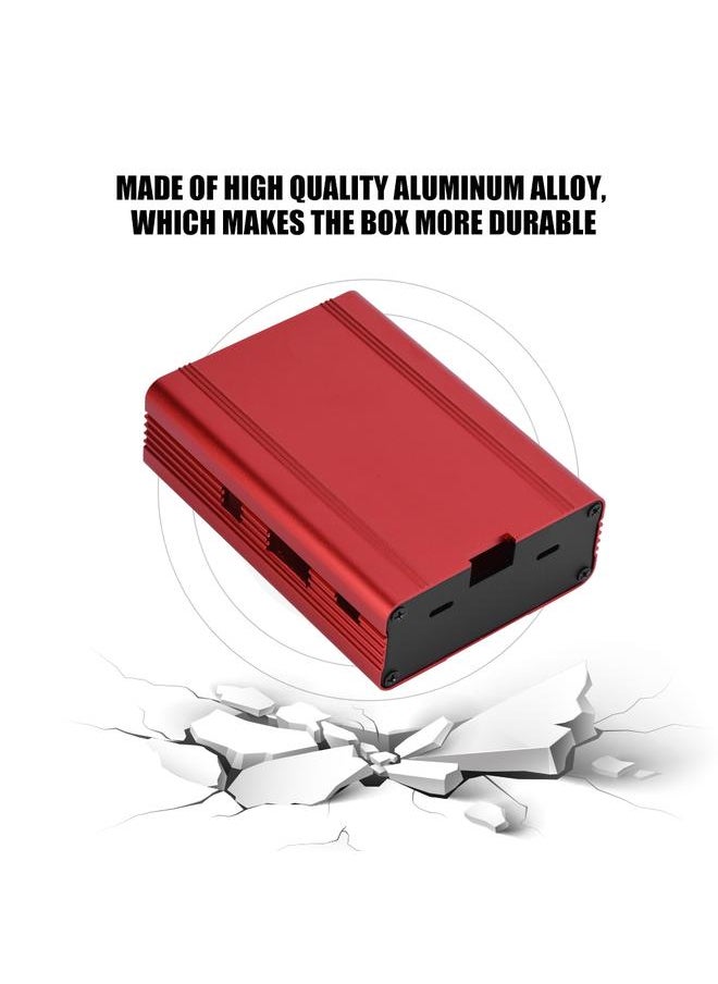 Thoraya Aluminium Alloy Enclosure Box Protective Case for Raspberry Pi 3 Model B and B+  - Image 4