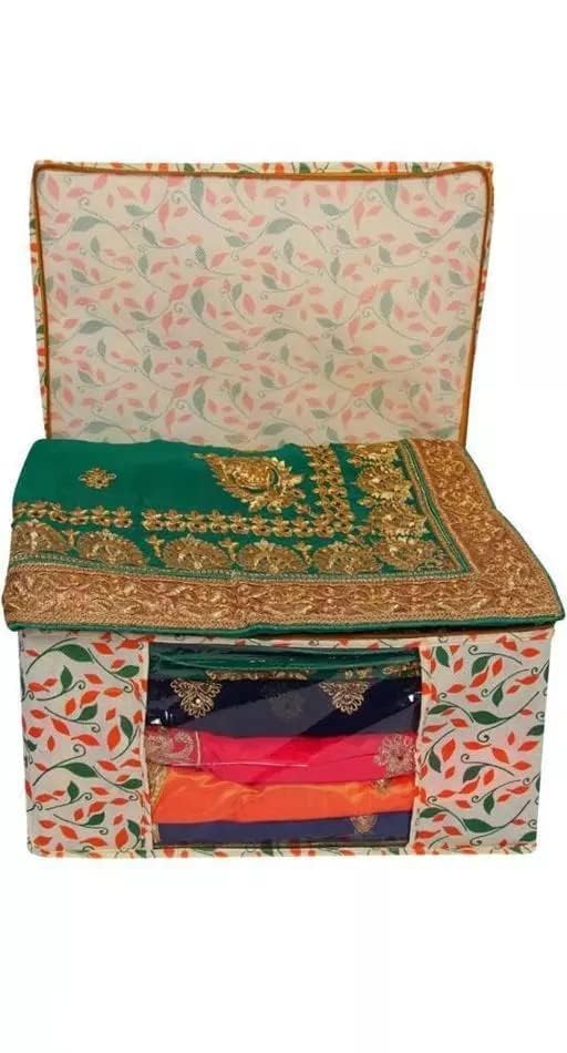 AARON INC Saree Cover With Zip/Storage Bag for Clothes/Saree Packing Covers For Wedding/Organizer Wardrobe Lehenga Bag/Pack of 6 - Image 4