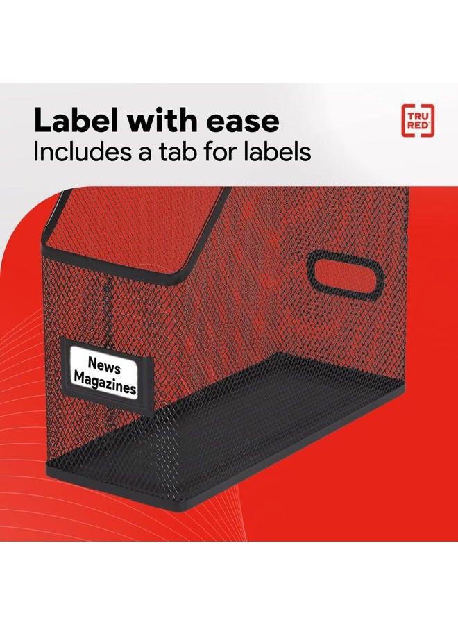 TRU RED TR57569-CC Metal Magazine File, Matte Black, Each (TR57569) - Image 4