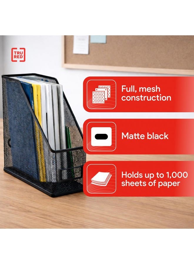 TRU RED TR57569-CC Metal Magazine File, Matte Black, Each (TR57569) - Image 3