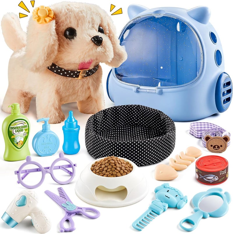 Vanvimen 16-Piece Interactive Robot Dog Toy Set for Girls and Boys, Ages 3-8, Perfect Birthday Gift - Image 2