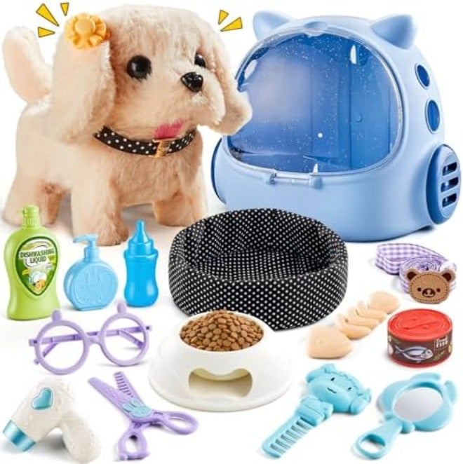Vanvimen 16-Piece Interactive Robot Dog Toy Set for Girls and Boys, Ages 3-8, Perfect Birthday Gift - Image 3