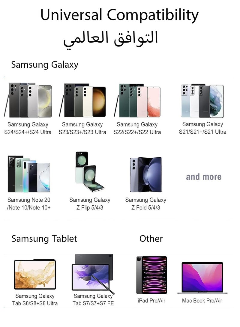 25W Super Fast Charger Compatible with Samsung, Gcstnn PPS PD3.0 USB-C Charger Compatible with Samsung Galaxy S23 Ultra S23+ S23 S22 Ultra S21+ A53 5G A54 Z Fold/Flip 4 Tab S8 Ultra,with 1M Type C C - Image 3