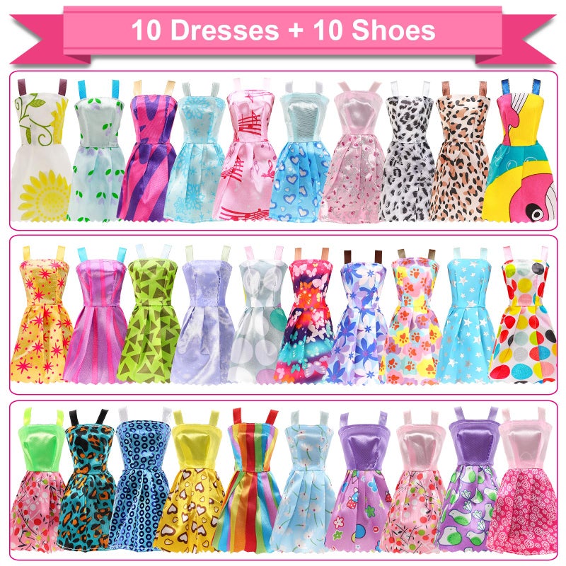 باروا طقم ملابس وإكسسوارات للدمى مكون من 32 قطعة - Image 2