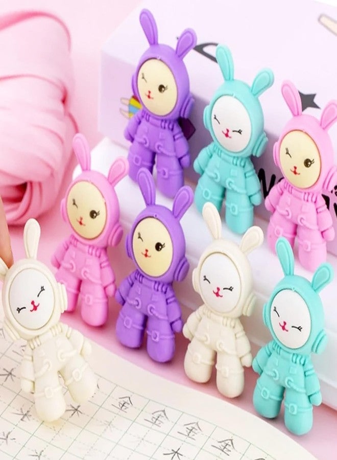 Cute Rabbit Erasers for Kids | Adorable Bunny Shaped Birthday Return Gift Pack for Children | Erasers for Kids School | Non Dust & Non Toxic Clean Erasing | Staionery Gift Items (36) - Image 3