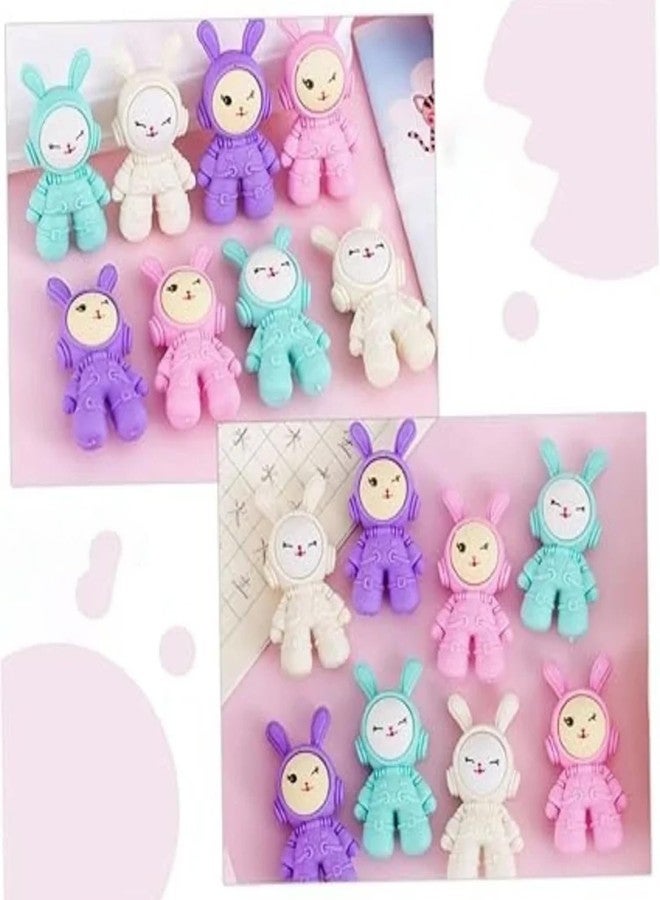 Cute Rabbit Erasers for Kids | Adorable Bunny Shaped Birthday Return Gift Pack for Children | Erasers for Kids School | Non Dust & Non Toxic Clean Erasing | Staionery Gift Items (36) - Image 4