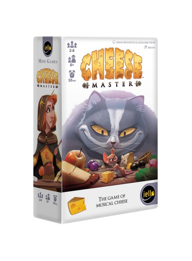 IELLO Cheese Master - The Game of Musical Cheese, Card Game by Iello, Fast & Playful Observation Game, Fun for The Whole Family, Roll & Count, Ages 8+, 2- 8 Players, 10 Minute Playing Time - Image 1