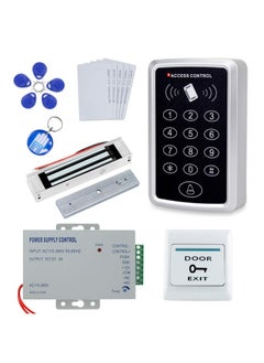 OBO HANDS Full Complete Kit for Door Access Control System T11 Card reader 180KG Magnetic Lock Power Supply Exit Button 10pcs ID Key Cards