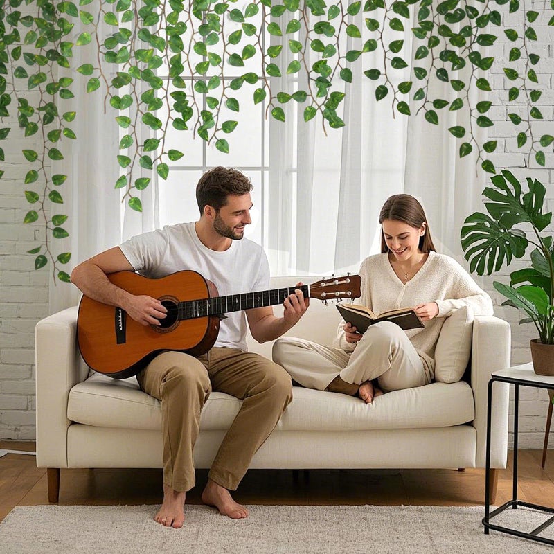 Freyalife 12 عبوة 86 قدم نباتات مزيفة زينة صناعية للغرف، زينة لبلاد العنب الخضراء للمنزل غرفة نوم الفتيات المراهقات ديكور جدار المزرعة الجمالية، هدية حفلة زفاف عيد الفصح عيد الميلاد - Image 4