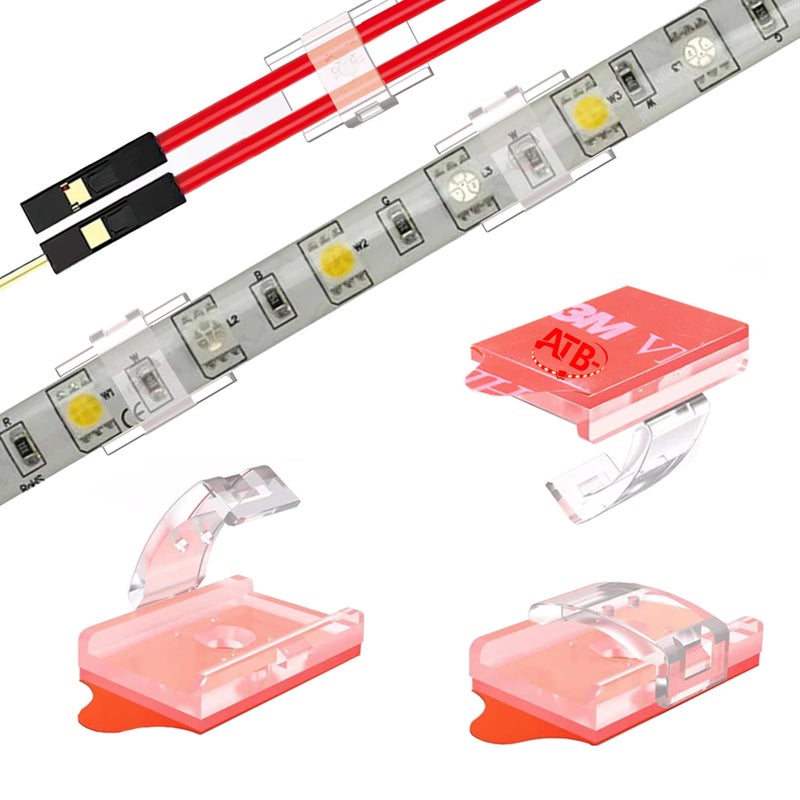 ATB LED Strip Light SelfAdhesive Mounting Brackets and ClipsLED Strip Light Holder 100pcs 101