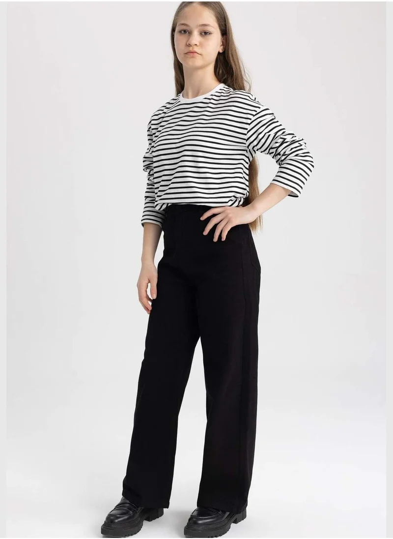 DeFacto Girl Wide Leg Woven Trousers