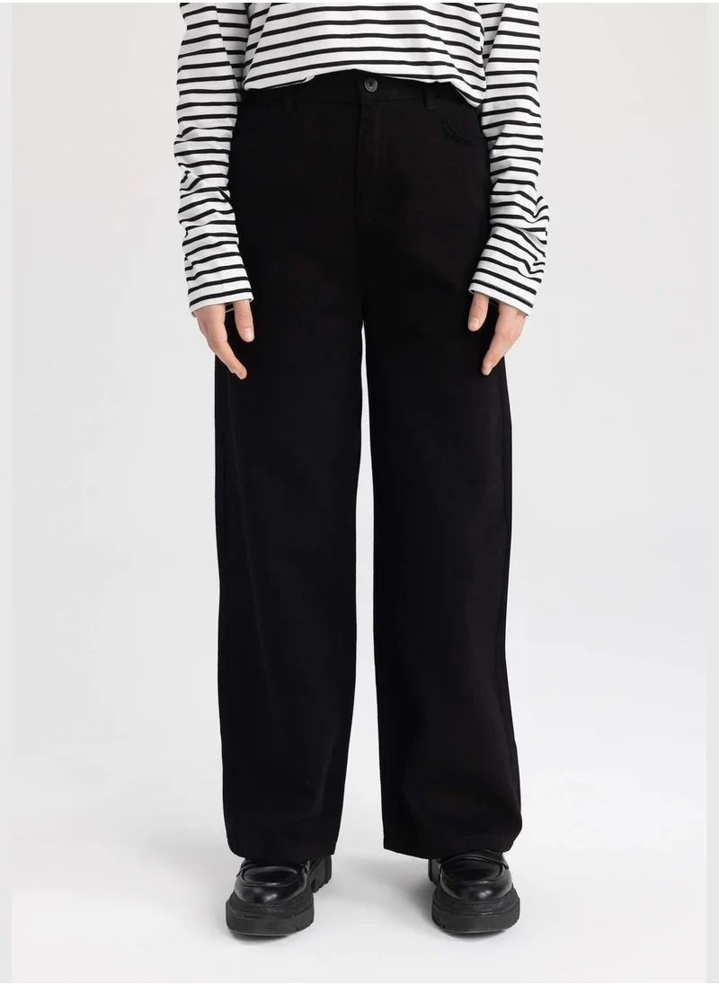 DeFacto Girl Wide Leg Woven Trousers