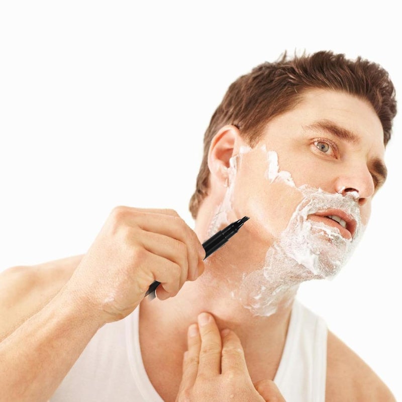 1 Set Beard Filling Pen Kit with Brush Dual Head Design for Precision Grooming and Maintenance Suitable for All Beard Types - Image 3