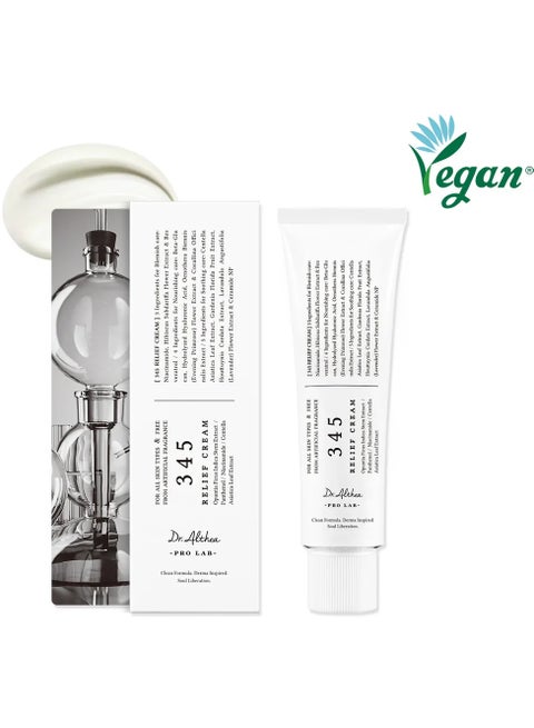 Dr.Althea 345 Relief Cream, Daily Face Moisturizer, Blemish Relief Care, Soothing Recovery & Moisture with Niacinamide, Panthenol, Korean Vegan Skincare for All Skin Types 50ml