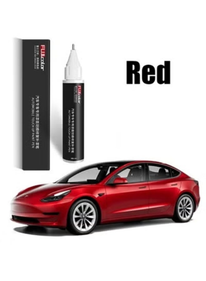 فوجي قلم إصلاح طلاء السيارة - مزيل للخدوش وإصلاح طلاء السيارات، ومنع الصدأ، ولمسة نهائية شديدة اللمعان، أحمر - Image 1