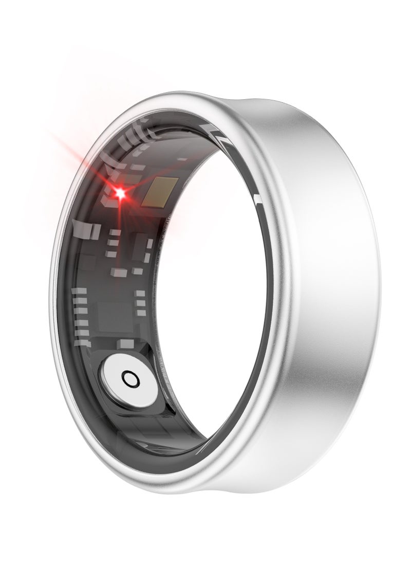 general Smart Ring SR05 for Heart Rate BlodOxygen Sleep Monitoring all Weather Motion Calculation 24-hour Health Monitoring Protect Your Health Sub-Silver No.21 - Image 4