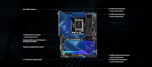 ASRock Intel Core Ultra Phantom Gaming Z890 Riptide WiFi 7 ATX Motherboard DDR5 9066 MHz 256 GB LGA1851 RL-ILM M.2 PCIe 5.0 - Image 4