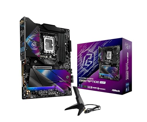 ASRock Intel Core Ultra Phantom Gaming Z890 Riptide WiFi 7 ATX Motherboard DDR5 9066 MHz 256 GB LGA1851 RL-ILM M.2 PCIe 5.0 - Image 1