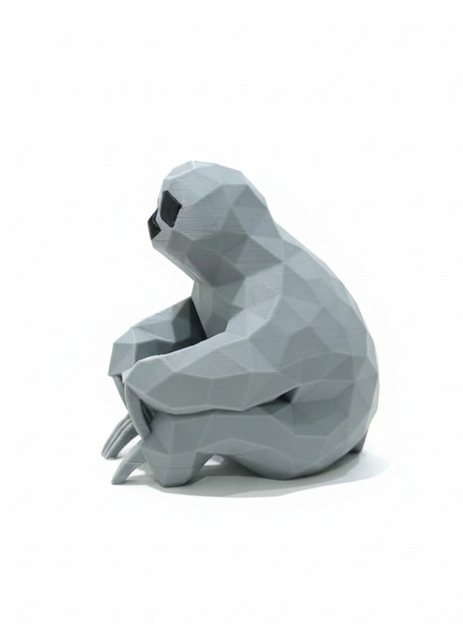 أخوة ثلاثي الأبعاد تمثال ديكور كوالا كسلان بتصميم تجريدي عصري – قطعة ديكور فنية للمكتب والمنزل - Image 2