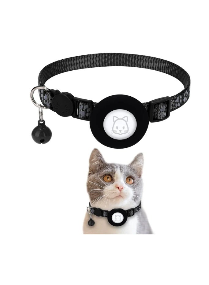 Airtag Reflective Collar with Bell - Image 1