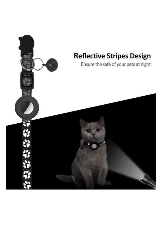 Airtag Reflective Collar with Bell - Image 3