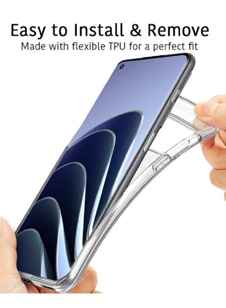 CATANES OnePlus 10 Pro 5G Clear Shockproof Case Ultra Slim Transparent Soft TPU Cover 6.7 inch - Image 5