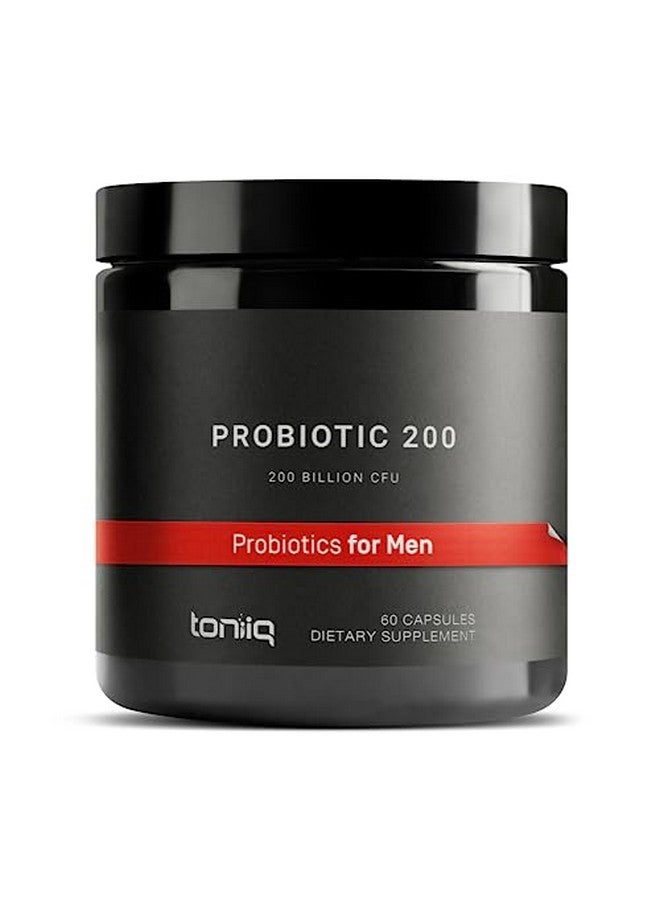 Toniiq 200 Billion Cfu Probiotics For Men 30 Verified Thirdparty Tested Strains Daily Men Probiotics Fully Shelfstable Probiotics For Men Digestive Health With Prebiotic Blend Men'S Probiotic Blend - Image 1