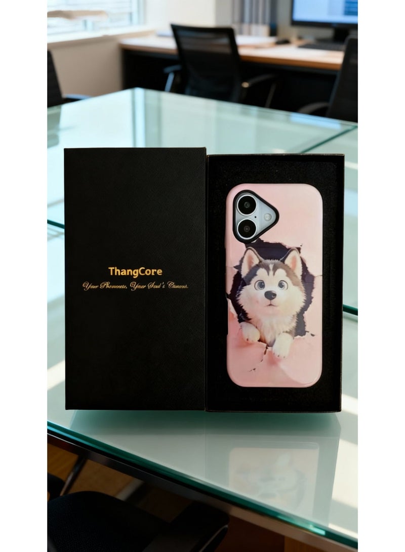 ThangCore Iphone17，3 in 1 PBT + TPU Overmolding Magnetic Creative Design Phone Case - Image 2