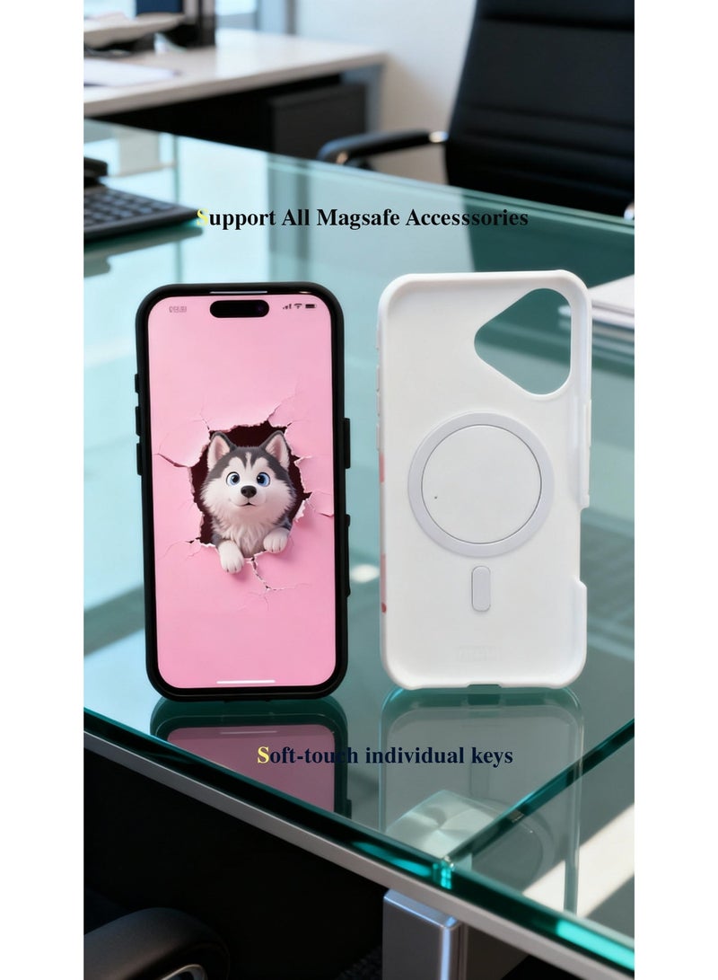 ThangCore Iphone17，3 in 1 PBT + TPU Overmolding Magnetic Creative Design Phone Case - Image 3