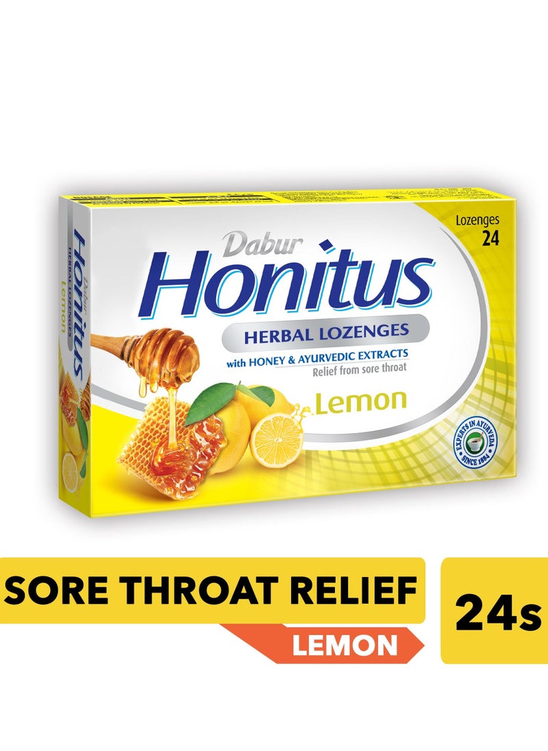 Dabur Honitus Herbal Lozenges with Lemon Flavor 24 Lozenges - Image 3