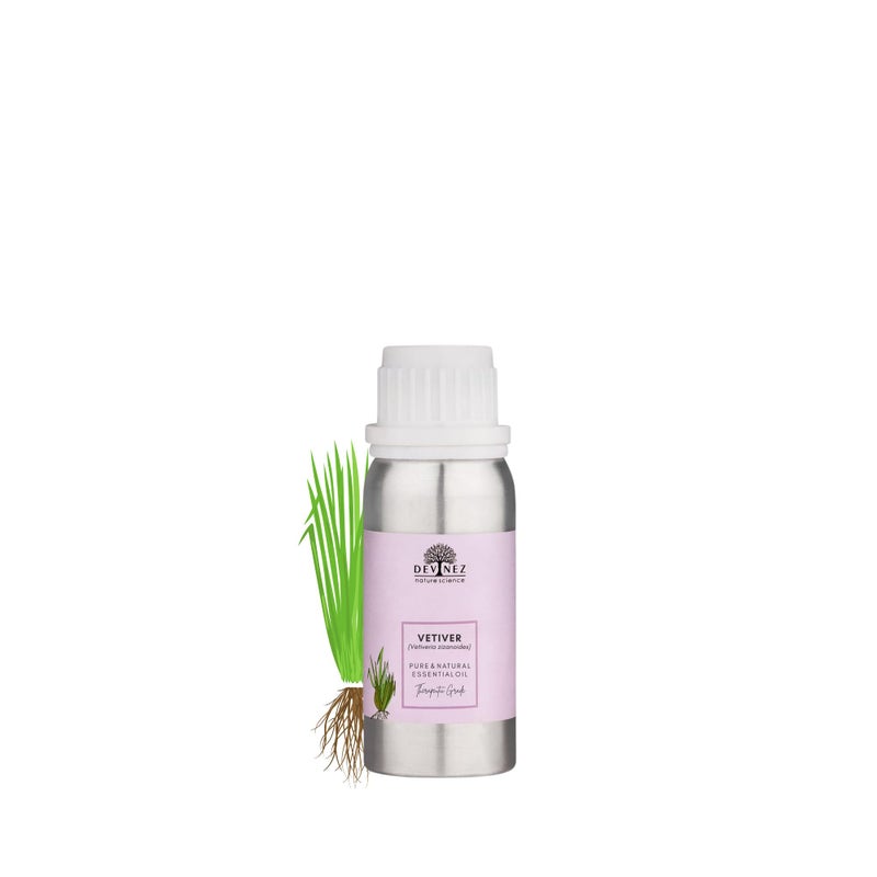 Devinez Vetiver Essential Oil (Khus) 100ml - 100% Natural (Chrysopogon Zizanioides) in Aluminum Bottle for Artisan Perfumery, Scenting Home Decor & Deep Grounding - Rich Earthy Aroma - Image 4