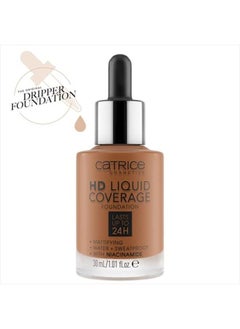 Catrice HD Liquid Coverage Foundation | High & Natural Coverage | Vegan & Cruelty Free (085 | Chestnut Beige)  - Image 2