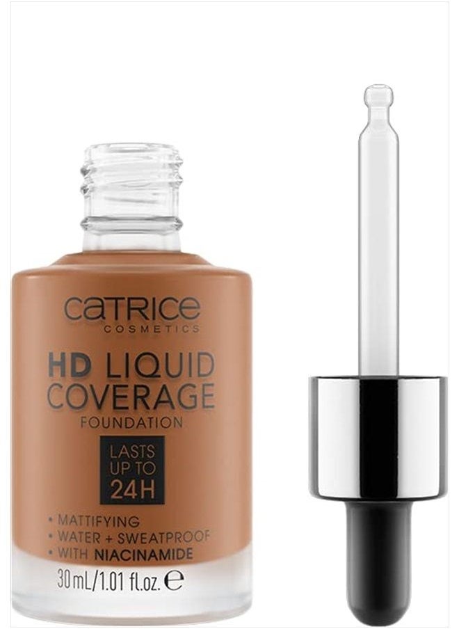 Catrice HD Liquid Coverage Foundation | High & Natural Coverage | Vegan & Cruelty Free (085 | Chestnut Beige)  - Image 1